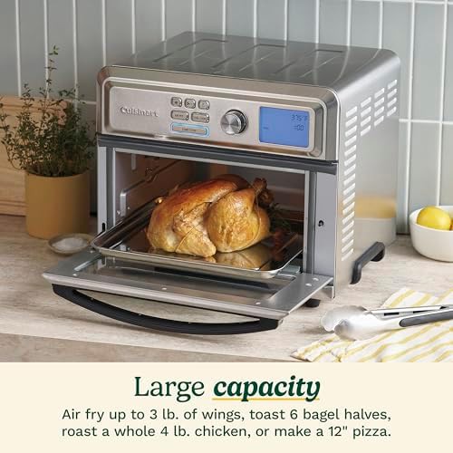Digital stainless steel air fryer toaster oven — photo 3