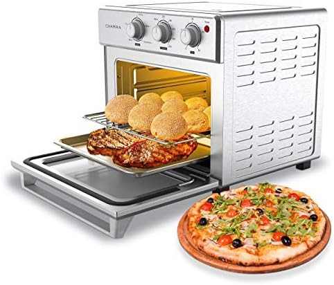 Silver countertop steam oven and air fryer
