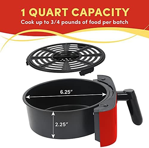 Red compact personal air fryer — photo 4