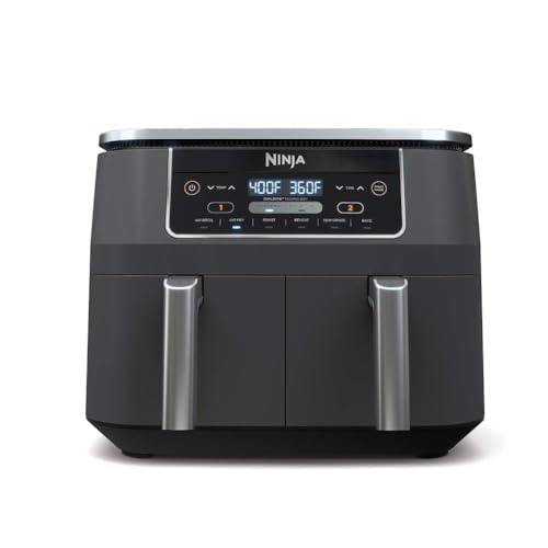 Foodi Air Fryer, 8 Qt DualZone, 6-in-1, Grey, DZ201
