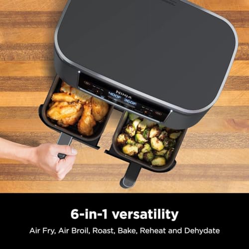 Foodi Air Fryer, 8 Qt DualZone, 6-in-1, Grey, DZ201 — photo 3