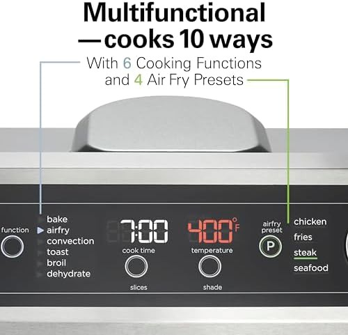 Black and stainless steel ten way oven — photo 3