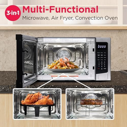 Stainless Microwave and Convection Fryer Combo — photo 5