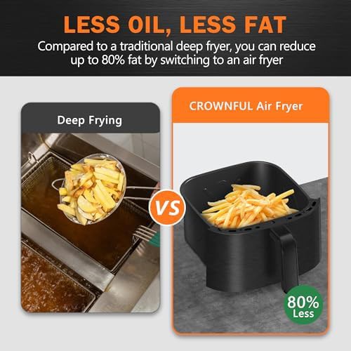 Black digital air fryer with shake reminder — photo 5