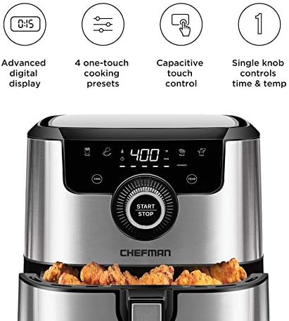 Stainless steel basket air fryer 4.5 quart — photo 3