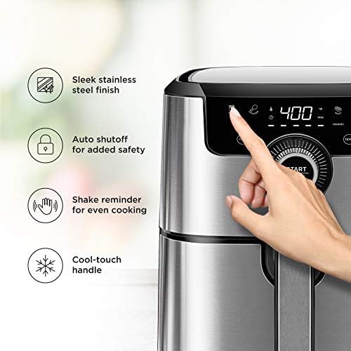 Stainless steel basket air fryer 4.5 quart — photo 4