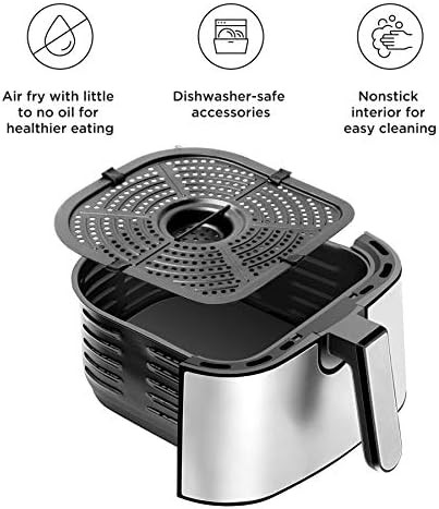 Stainless steel basket air fryer 4.5 quart — photo 5
