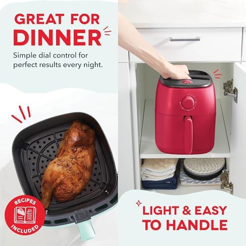 Red tasti crisp compact basket fryer — photo 5