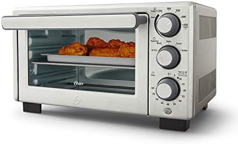 Oster compact countertop oven in stainless steel