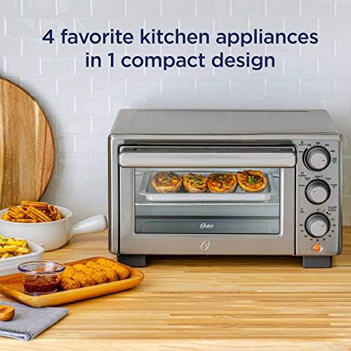 Oster compact countertop oven in stainless steel — photo 3