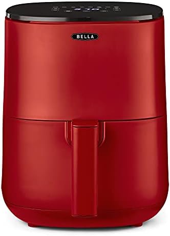 Matte red three quart touchscreen multicooker