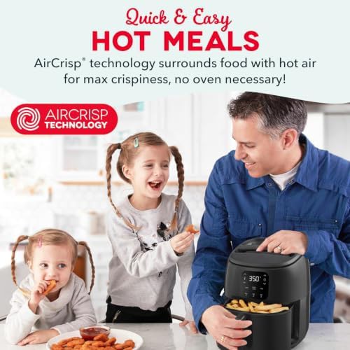 Black digital basket air fryer 2.6 quart — photo 3