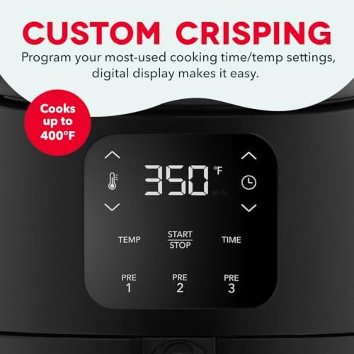 Black digital basket air fryer 2.6 quart — photo 4