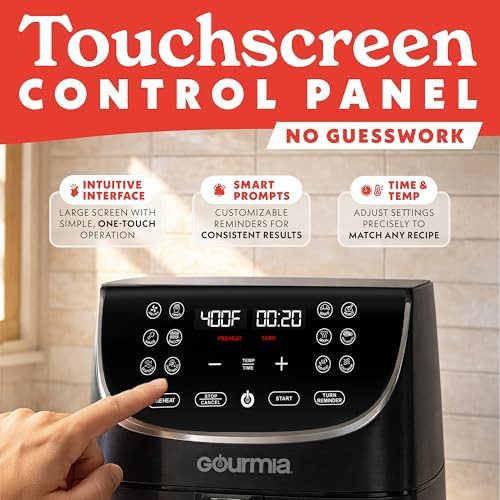 Black seven quart air fryer with twelve presets — photo 3