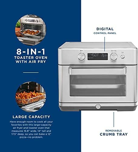 Stainless steel digital air fryer toaster oven — photo 3