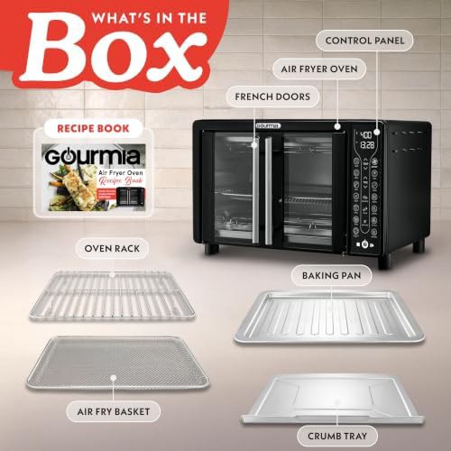 Black digital toaster oven with six slice capacity — photo 4