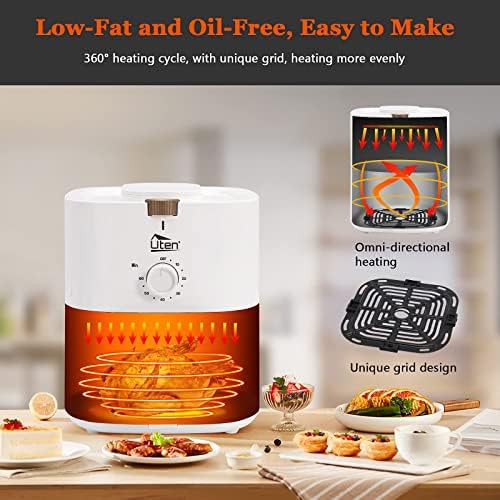 Compact manual dial air fryer 4.2 quart — photo 3
