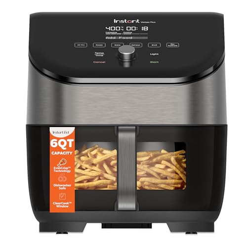 Vortex Plus 6 Qt 6-in-1 Air Fryer with Odor Erase Tech