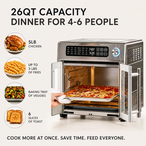 Lagasse 26QT French Door Multi-Function Air Fryer Toaster Oven — photo 5