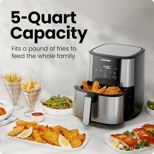 Stainless steel five quart turbofry air fryer — photo 3
