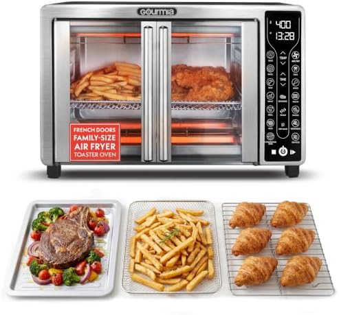 Digital display stainless steel toaster oven