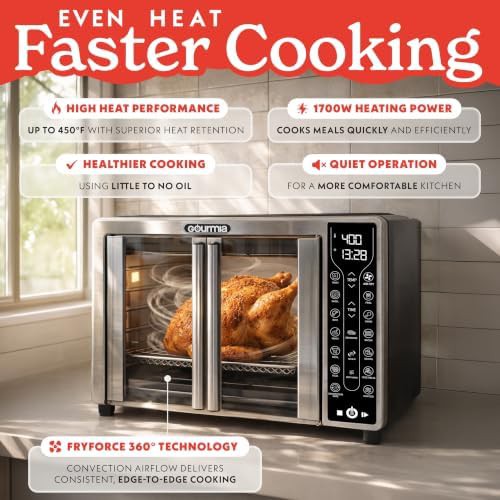 Digital display stainless steel toaster oven — photo 3