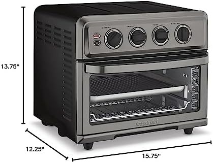 Black stainless toaster oven and grill — photo 5