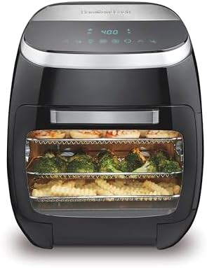 Digital air fryer oven with rotisserie