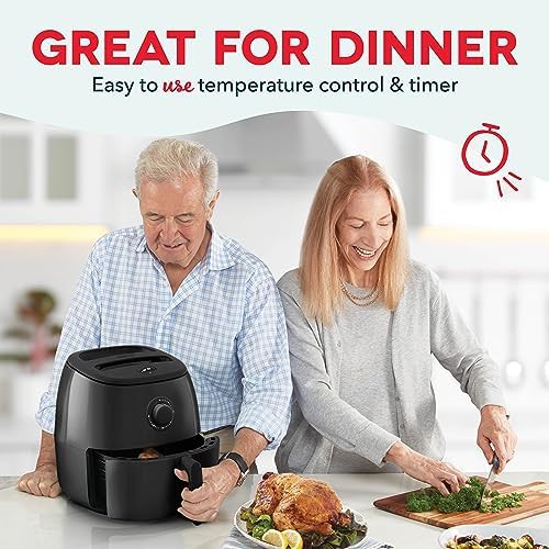 Black manual basket air fryer six quart — photo 4