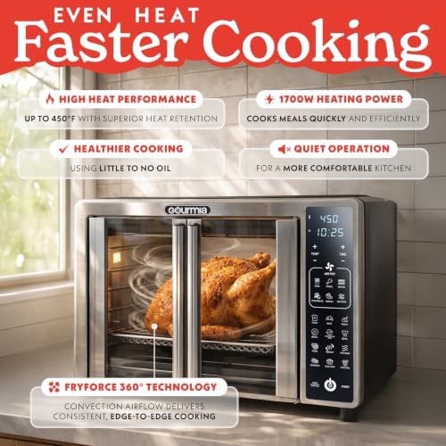 Stainless steel french door toaster oven — photo 3