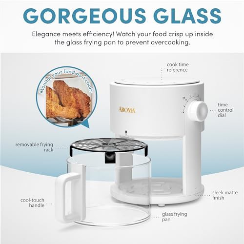 White Glass Convection Air Fryer — photo 4
