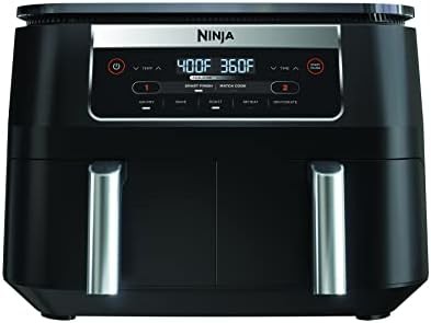 Dual zone six quart two basket fryer