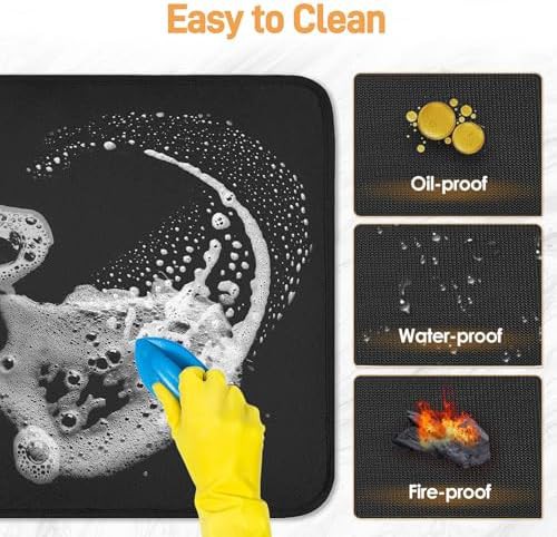 Black Silicone Heat Resistant Mats — photo 4