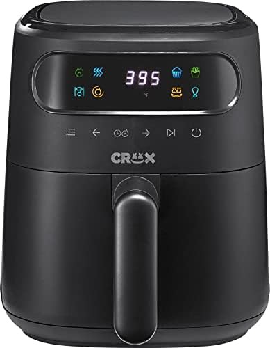 Black digital three quart air fryer