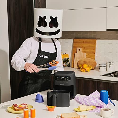 Black digital three quart air fryer — photo 3