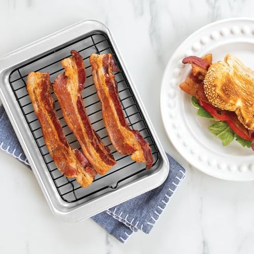 Compact baking sheet and broiling rack set — photo 4