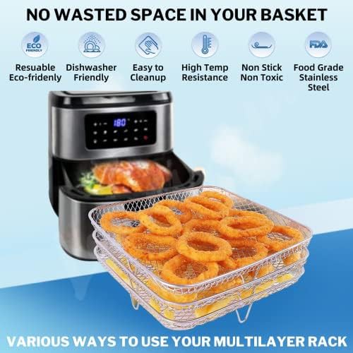 Stackable stainless steel dehydrator racks — photo 3
