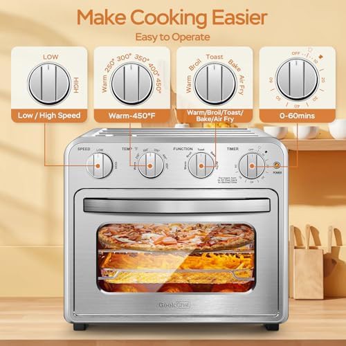 Stainless steel manual toaster oven combo — photo 3