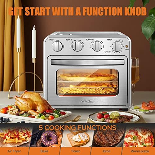 Stainless steel manual toaster oven combo — photo 4