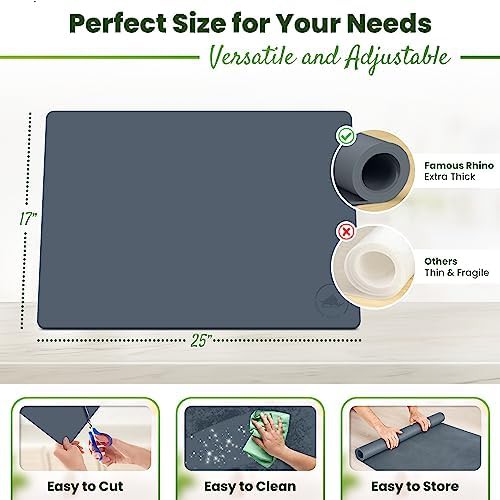 Grey silicone heat resistant countertop mat — photo 3