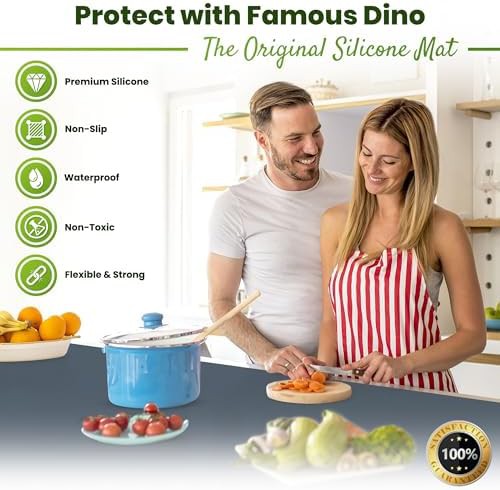 Grey silicone heat resistant countertop mat — photo 4