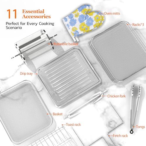 Large 20qt multifunctional air fryer toaster combo — photo 5