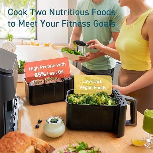 Dual basket ten quart family air fryer — photo 3