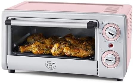 Pink Ceramic Nonstick Toaster Oven