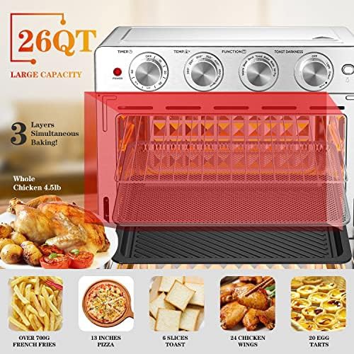 Large capacity convection toaster oven 26 qt — photo 4
