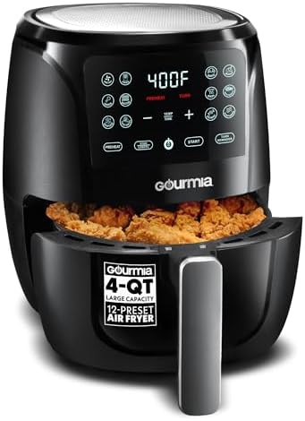 Black basket air fryer four quart