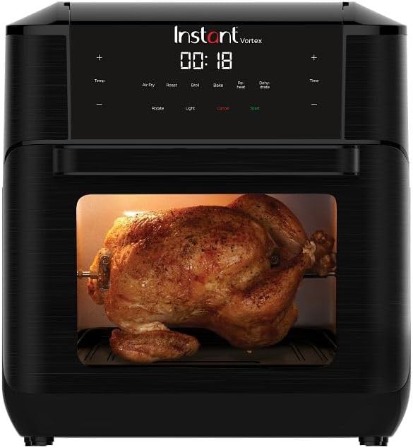 Ten quart air fryer with window