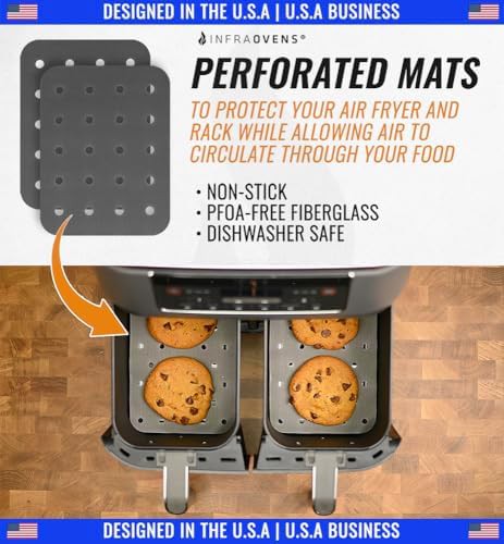 Dual Basket Air Fryer Rack and Liner Kit — photo 3