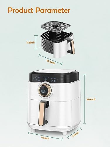 White touchscreen large oven fryer — photo 5