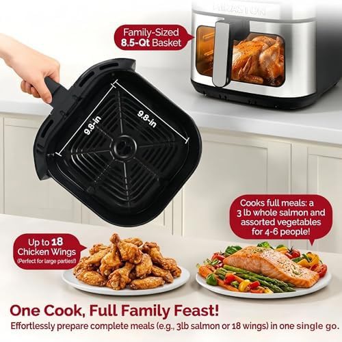 MIRASTON 8.5QT stainless XL air fryer — photo 4
